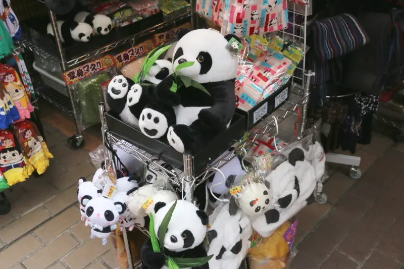 上野動物園があることからパンダグッズも販売