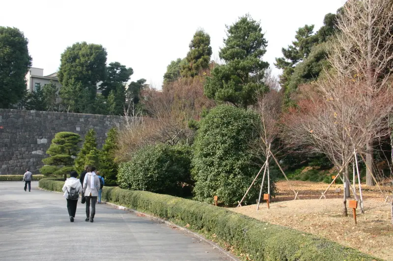 広い園内は綺麗に整備されていて歴史散策のできる公園