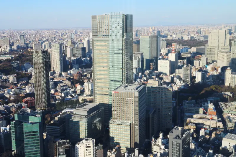 東京都で一番高いビルとなる東京ミッドタウン