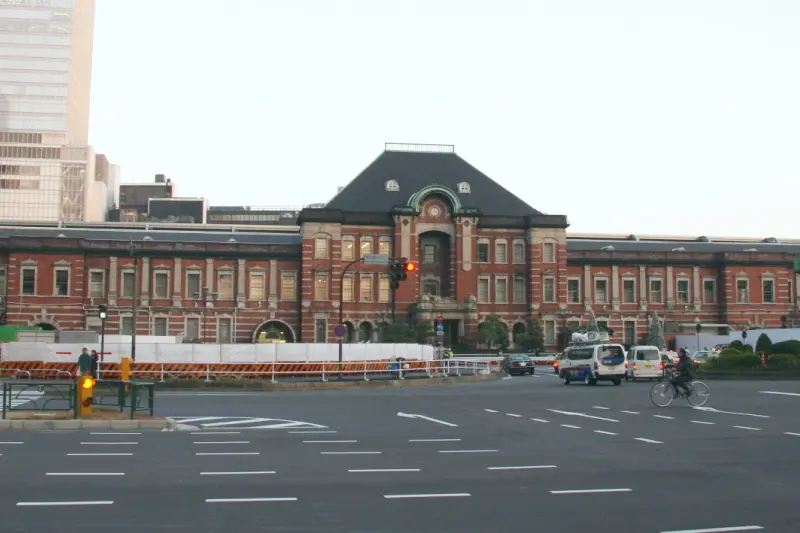 復原工事前の東京駅丸の内駅舎。（２００７年に撮影）
