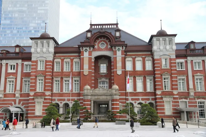 ５年間の工事を行い、綺麗な姿に復原された東京駅