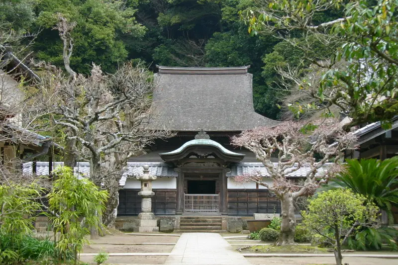 舎利殿は鎌倉時代に建てられ中国から伝わった唐様建築が特徴