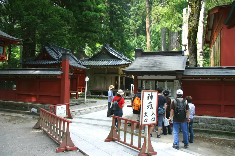 大国殿・霊泉・パワースポットのある神苑の入口