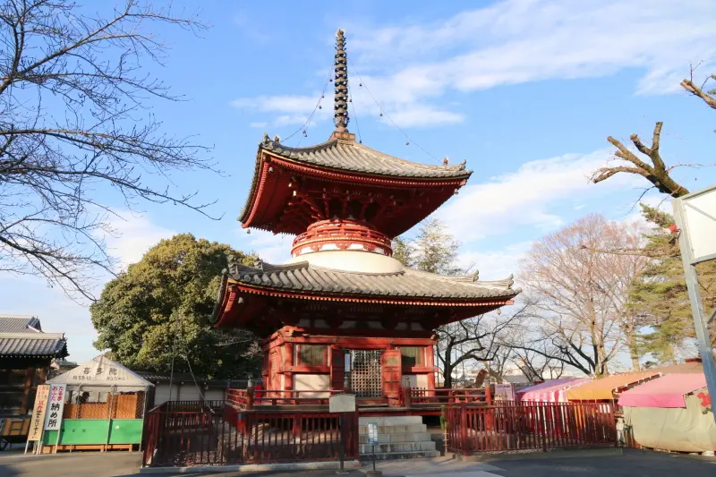 江戸時代初期の建築様式が見られる高さ１３ｍの多宝塔