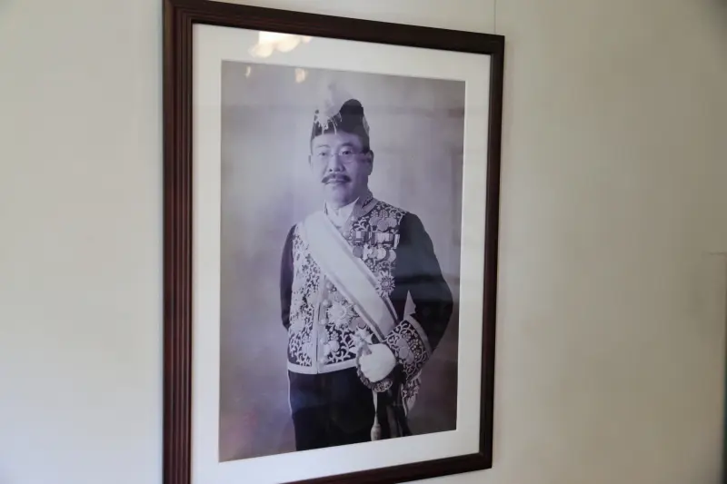 ゲストルームの壁に飾られていた内田定槌氏の写真