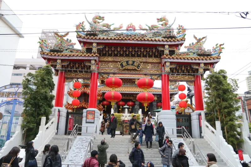 中華街の観光スポットとなっている横浜関帝廟