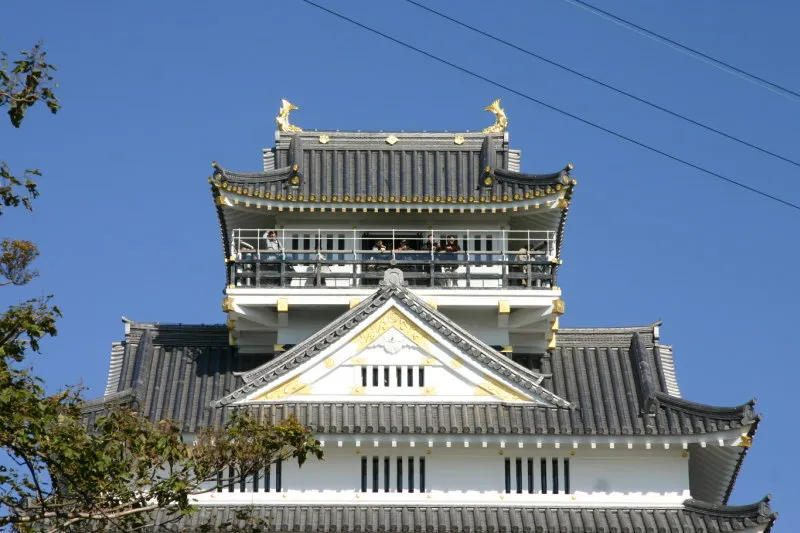 岐阜城天守閣の最上階は眺めの良い展望台