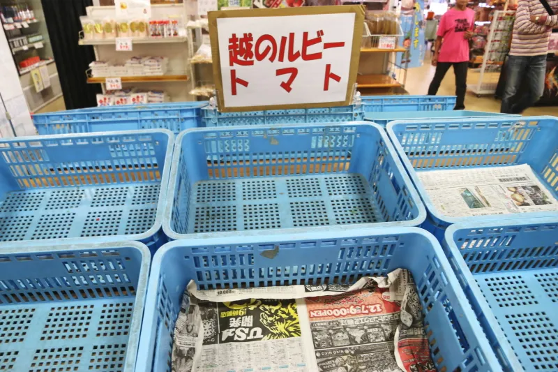 福井名産の糖度８％トマト「越のルビー」は開店と同時に完売