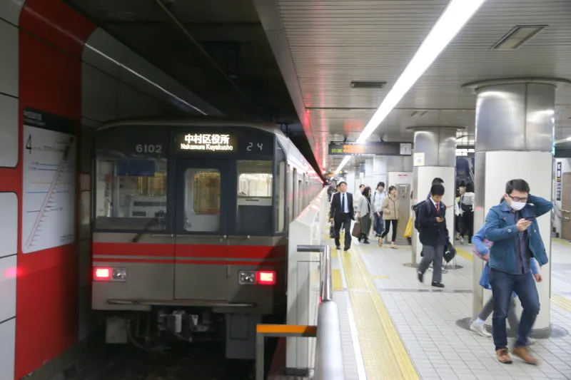 東山線と桜通線が乗り入れている名古屋市営地下鉄