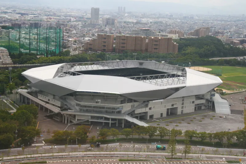 ガンバ大阪のホームとなっているパナソニックスタジアム吹田