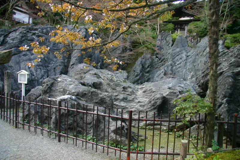 石山寺の名前の由来になっている天然記念物の珪灰石