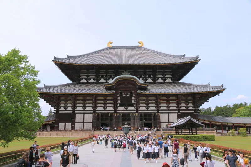 木造建築物として世界最大を誇る東大寺の大仏殿