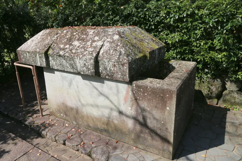 当時の切り出し技術の高さが分かる復元展示されている石棺