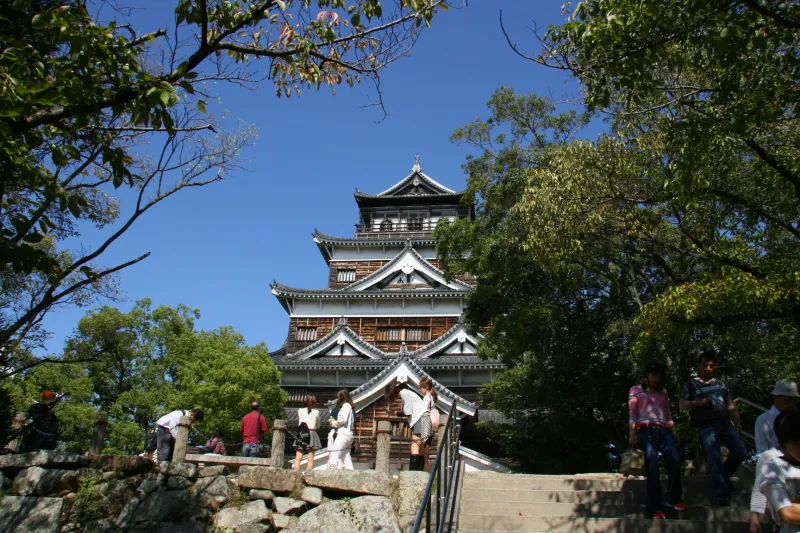 西日本でも有数の規模を誇っていた広島城の天守閣 