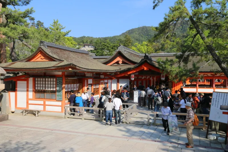 宮島観光の中心となっている厳島神社 