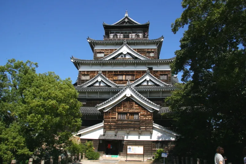 広島城の天守閣 