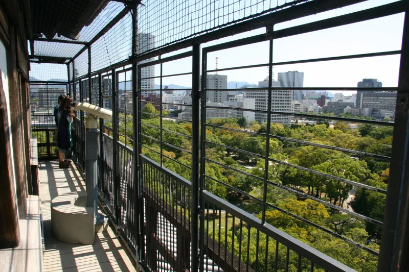 展望台からは広島市内を一望できるビューポイント 