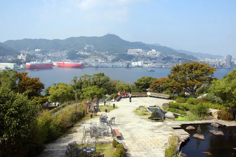 長崎港が眺められる高台にあるグラバー園 