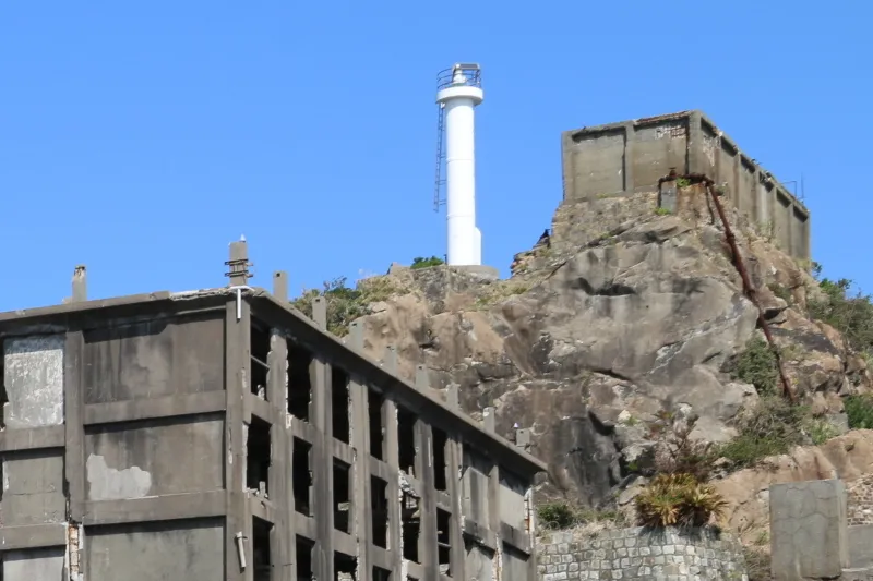 炭鉱が閉山した後に建てられた肥前端島灯台 