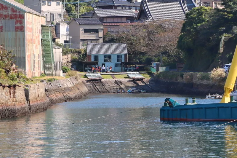 日本の造船所発祥の地と呼ばれる小菅修船場跡（世界遺産） 