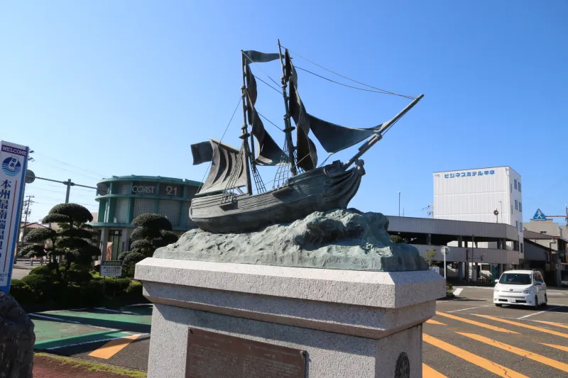 ２００年前の串本来航を記念して造られたアメリカ商船 